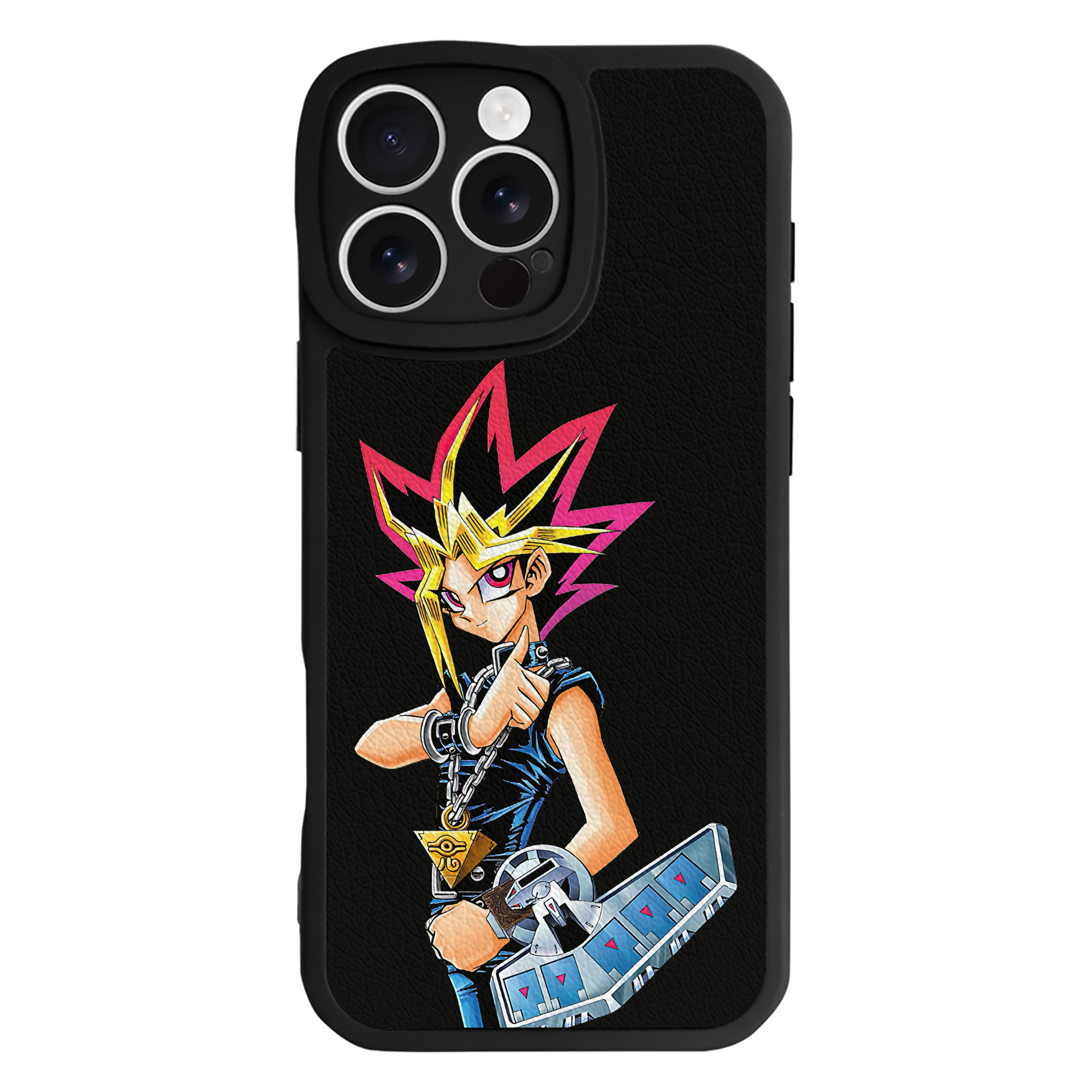 遊☆戯☆王 Yu-Gi-Oh! 【iPhone 16シリーズ対応】シリコンスマホケース（レザー調） 材質：シリコン